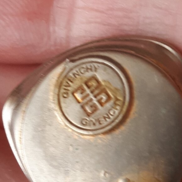 Vintage Givenchy 1980s Signed Clip On Earrings Gold Tone - Picture 4 of 4